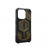 Urban Armor Gear Monarch Pro Kevlar Case - удароустойчив хибриден кейс с MagSafe за iPhone 15 Pro (платинен) 13