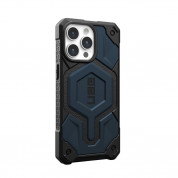 Urban Armor Gear Monarch Pro MagSafe Case - удароустойчив хибриден кейс с MagSafe за iPhone 15 Pro Max (син) 4
