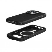 Urban Armor Gear Civilian MagSafe Case - удароустойчив хибриден кейс с MagSafe за iPhone 15 Pro (черен) 1