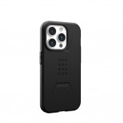 Urban Armor Gear Civilian MagSafe Case - удароустойчив хибриден кейс с MagSafe за iPhone 15 Pro (черен) 4