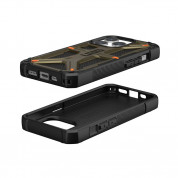 Urban Armor Gear Monarch Kevlar Case - удароустойчив хибриден кейс за iPhone 15 Pro (платинен) 1