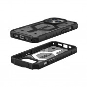 Urban Armor Gear Pathfinder MagSafe Case - удароустойчив хибриден кейс за iPhone 15 Pro (сив) 1
