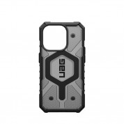 Urban Armor Gear Pathfinder MagSafe Case - удароустойчив хибриден кейс за iPhone 15 Pro (сив) 11