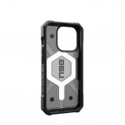 Urban Armor Gear Pathfinder MagSafe Case - удароустойчив хибриден кейс за iPhone 15 Pro (сив) 14