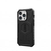 Urban Armor Gear Pathfinder MagSafe Case - удароустойчив хибриден кейс за iPhone 15 Pro (черен) 3