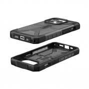 Urban Armor Gear Plasma Case - удароустойчив хибриден кейс за iPhone 15 Pro (черен-прозрачен) 1