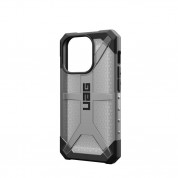 Urban Armor Gear Plasma Case - удароустойчив хибриден кейс за iPhone 15 Pro (черен-прозрачен) 12