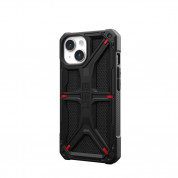 Urban Armor Gear Monarch Kevlar Case - удароустойчив хибриден кейс за iPhone 15 (черен-кевлар) 3