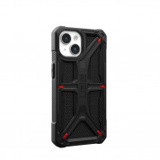 Urban Armor Gear Monarch Kevlar Case - удароустойчив хибриден кейс за iPhone 15 (черен-кевлар) 4