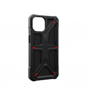 Urban Armor Gear Monarch Kevlar Case - удароустойчив хибриден кейс за iPhone 15 (черен-кевлар) 13