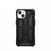 Urban Armor Gear Monarch Case - удароустойчив хибриден кейс за iPhone 15 (черен-карбон) 2