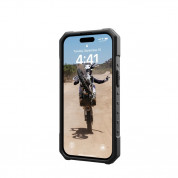 Urban Armor Gear Pathfinder MagSafe Case - удароустойчив хибриден кейс за iPhone 15 (прозрачен) 6