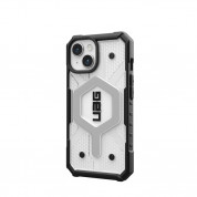 Urban Armor Gear Pathfinder MagSafe Case - удароустойчив хибриден кейс за iPhone 15 (прозрачен) 3