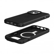 Urban Armor Gear Civilian MagSafe Case - удароустойчив хибриден кейс с MagSafe за iPhone 15 Pro Max (черен) 1