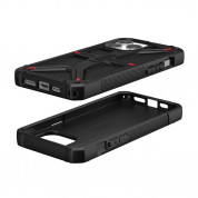 Urban Armor Gear Monarch Kevlar Case - удароустойчив хибриден кейс за iPhone 15 Pro Max (черен-кевлар) 1