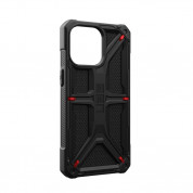Urban Armor Gear Monarch Kevlar Case - удароустойчив хибриден кейс за iPhone 15 Pro Max (черен-кевлар) 13