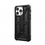 Urban Armor Gear Monarch Case - удароустойчив хибриден кейс за iPhone 15 Pro Max (черен-карбон) 3