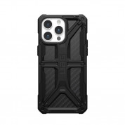 Urban Armor Gear Monarch Case - удароустойчив хибриден кейс за iPhone 15 Pro Max (черен-карбон) 2