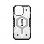Urban Armor Gear Pathfinder MagSafe Case - удароустойчив хибриден кейс за iPhone 15 Pro Max (прозрачен) 11