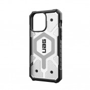 Urban Armor Gear Pathfinder MagSafe Case - удароустойчив хибриден кейс за iPhone 15 Pro Max (прозрачен) 12