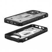 Urban Armor Gear Pathfinder MagSafe Case - удароустойчив хибриден кейс за iPhone 15 Pro Max (прозрачен) 1