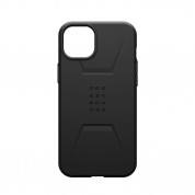 Urban Armor Gear Civilian MagSafe Case - удароустойчив хибриден кейс с MagSafe за iPhone 15 Plus (черен) 11