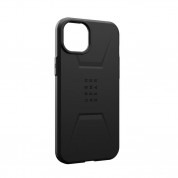 Urban Armor Gear Civilian MagSafe Case - удароустойчив хибриден кейс с MagSafe за iPhone 15 Plus (черен) 13