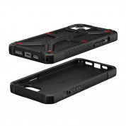 Urban Armor Gear Monarch Kevlar Case - удароустойчив хибриден кейс за iPhone 15 Plus (черен-кевлар) 1