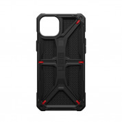 Urban Armor Gear Monarch Kevlar Case - удароустойчив хибриден кейс за iPhone 15 Plus (черен-кевлар) 11