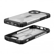 Urban Armor Gear Plasma Case - удароустойчив хибриден кейс за iPhone 15 Plus (прозрачен) 1