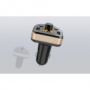 Dudao R2Pro Car Charger Bluetooth FM Transmitter - блутут FM трансмитер и зарядно за кола за мобилни устройства (черен) 3