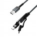 Nomad Kevlar USB-A to Universal Cable v2 - здрав кевларен кабел за устройства с Lightning, microUSB и USB-C порт (150 см) (черен) 2