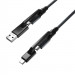 Nomad Kevlar USB-C to Universal Cable v2 - здрав кевларен кабел за устройства с USB-A, microUSB и USB-C порт (150 см) (черен) 2