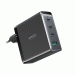 Joyroom GaN Fast Wall Charger 140W - захранване за ел. мрежа за лаптопи, смартфони и таблети с 1xUSB-A и 3xUSB-C изходи с технология за бързо зареждане и USB-C кабел  (черен) 3
