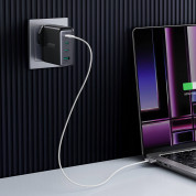 Joyroom GaN Fast Wall Charger 140W - захранване за ел. мрежа за лаптопи, смартфони и таблети с 1xUSB-A и 3xUSB-C изходи с технология за бързо зареждане и USB-C кабел  (черен) 10