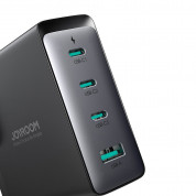Joyroom GaN Fast Wall Charger 140W - захранване за ел. мрежа за лаптопи, смартфони и таблети с 1xUSB-A и 3xUSB-C изходи с технология за бързо зареждане и USB-C кабел  (черен) 5