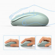 Ugreen Ergonomic Wireless Mouse 2.4G - ергономична безжична мишка (за Mac и PC) (зелен) 1