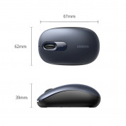 Ugreen Ergonomic Wireless Mouse 2.4G - ергономична безжична мишка (за Mac и PC) (тъмносин) 9