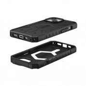 Urban Armor Gear Pathfinder MagSafe Case - удароустойчив хибриден кейс за iPhone 15 (черен) 1