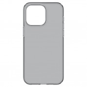 Spigen Crystal Flex Case - тънък качествен силиконов (TPU) калъф за iPhone 15 Pro (сив)  3