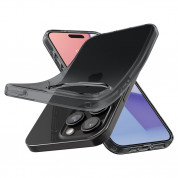Spigen Crystal Flex Case - тънък качествен силиконов (TPU) калъф за iPhone 15 Pro (сив)  8