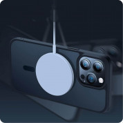 Tech-Protect MagMat MagSafe Case - хибриден удароустойчив кейс с MagSafe за iPhone 15 Pro Max (черен-прозрачен) 3