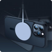 Tech-Protect MagMat MagSafe Case - хибриден удароустойчив кейс с MagSafe за iPhone 15 Plus (черен-прозрачен) 3
