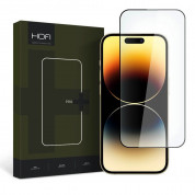 Hofi Glass Pro Plus Tempered Glass 2.5D - калено стъклено защитно покритие за дисплея на iPhone 15 Pro Max (черен-прозрачен)