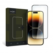 Hofi Glass Pro Plus Tempered Glass 2.5D - калено стъклено защитно покритие за дисплея на iPhone 15 Pro (черен-прозрачен)