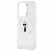 Karl Lagerfeld IML Ikonik MagSafe Case - дизайнерски силиконов кейс с MagSafe за iPhone 15 Pro (прозрачен) 5