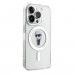 Karl Lagerfeld IML Ikonik MagSafe Case - дизайнерски силиконов кейс с MagSafe за iPhone 15 Pro (прозрачен) 3