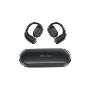 Awei T69 Open-Air Conduction TWS Bluetooth Earphones - спортни безжични блутут слушалки със зареждащ кейс (черен)