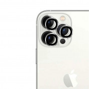 3MK Lens Pro Tempered Glass Lens Protector - предпазни стъклени лещи за камерата на iPhone 15 Pro Max (сребрист) 1