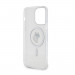 Karl Lagerfeld IML Choupette MagSafe Case - дизайнерски силиконов кейс с MagSafe за iPhone 15 Pro (прозрачен) 6